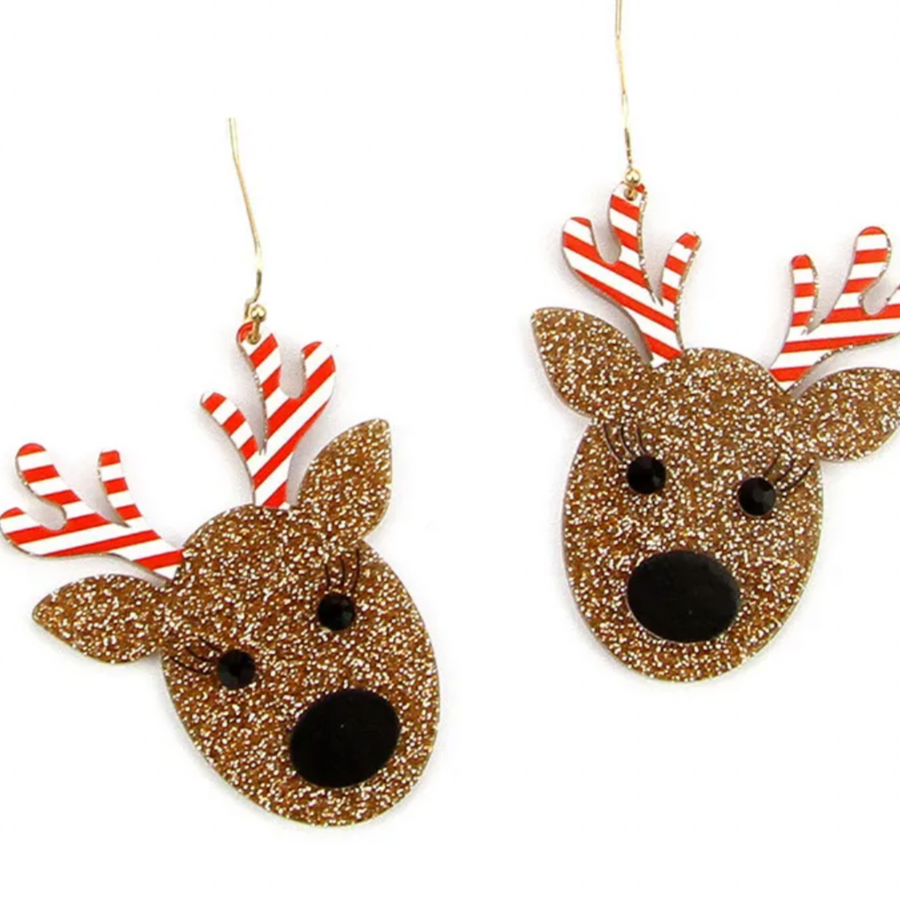 How Rude-olph Christmas Earrings