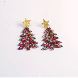 Birch, Please Christmas Tree Earrings