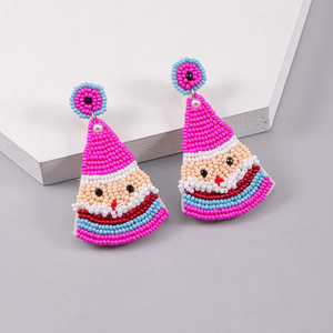 This Look Suits You Santa Earrings