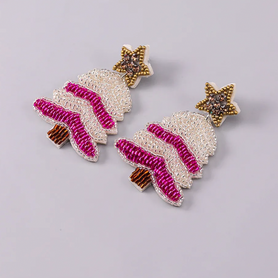 Thick & Sprucy Christmas Tree Earrings