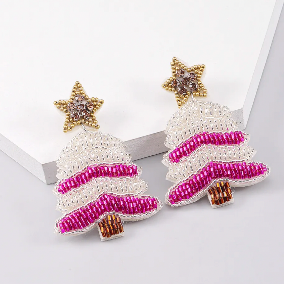 Thick & Sprucy Christmas Tree Earrings