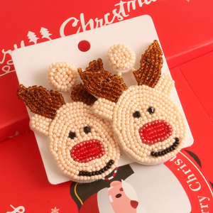 Love You Deerly Reindeer Earrings