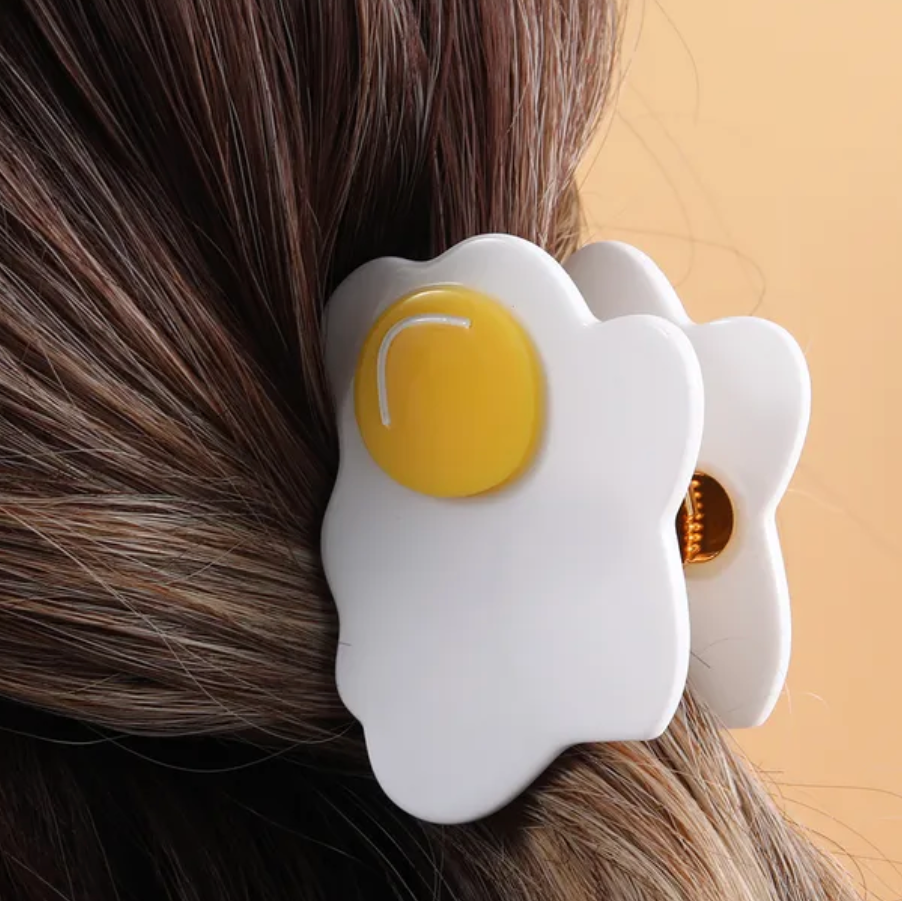 Sunnyside Up Egg Hair Claw