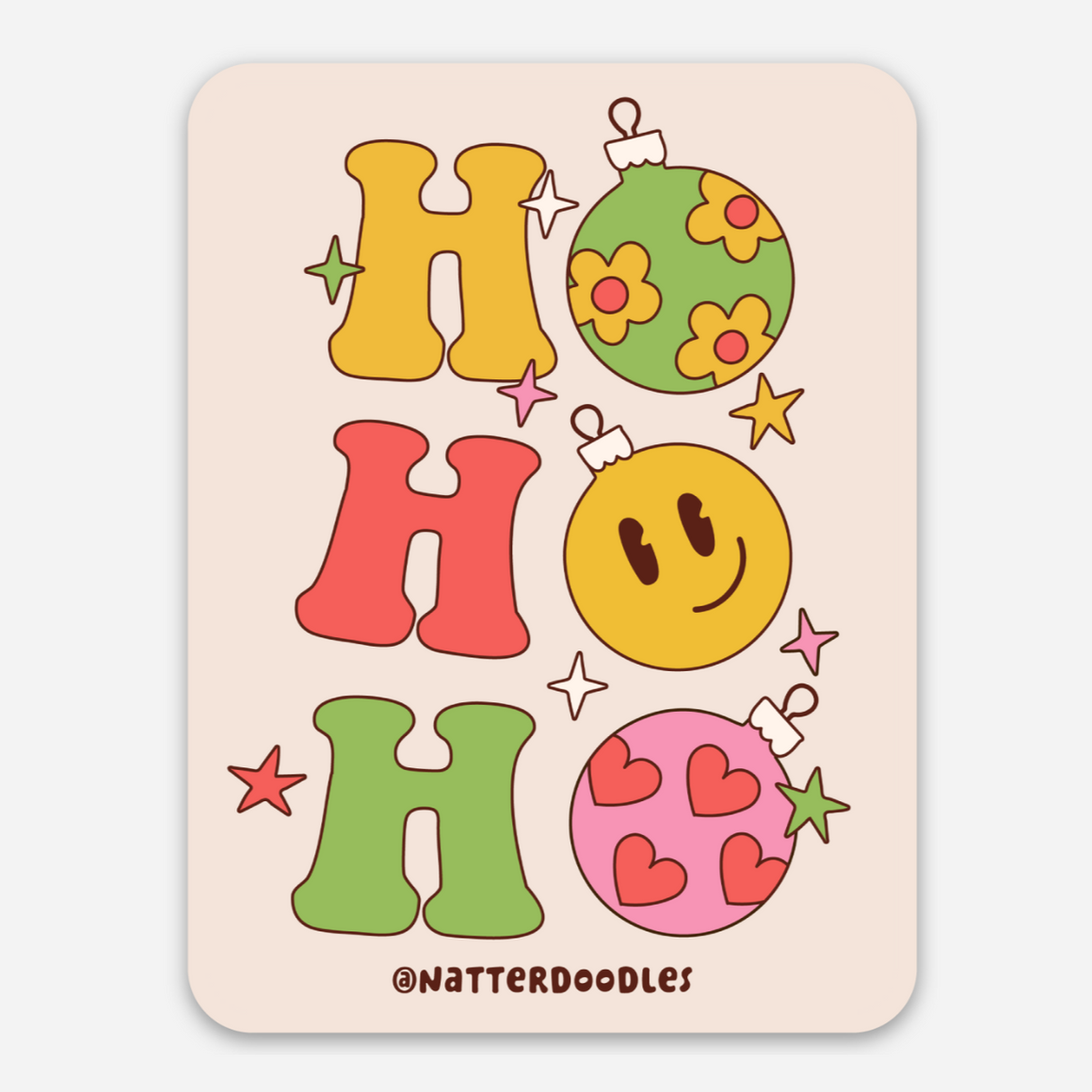 Ho Ho Ho Joyful Holiday Sticker