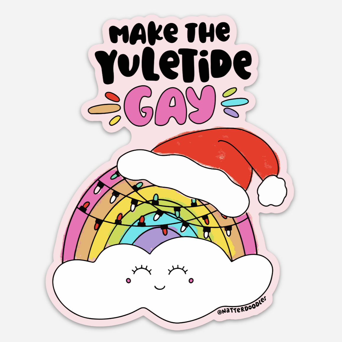 Make the Yuletide Gay Holiday Sticker