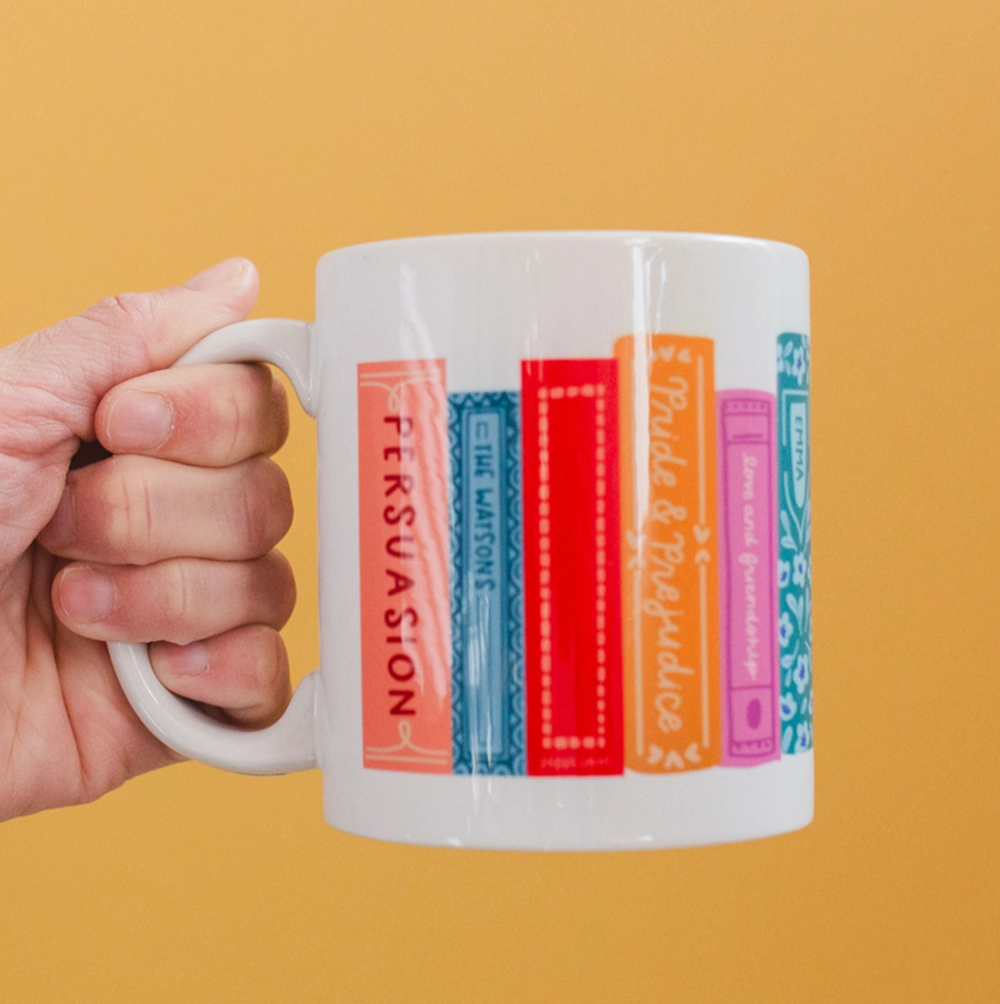 Jane Austen Book Mug