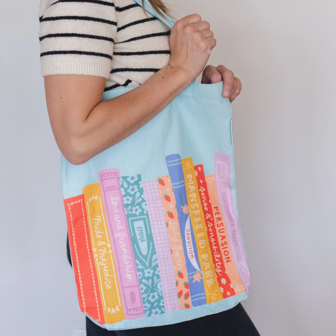 Jane Austen Books Tote Bag