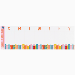 Book Stack Weekly Notepad
