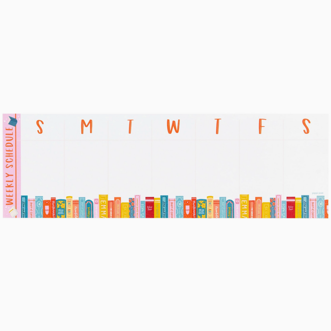 Book Stack Weekly Notepad