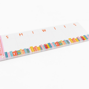 Book Stack Weekly Notepad
