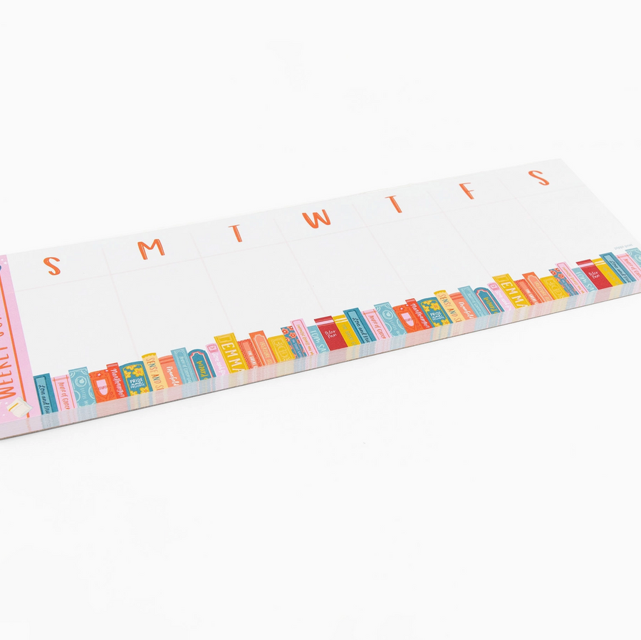 Book Stack Weekly Notepad