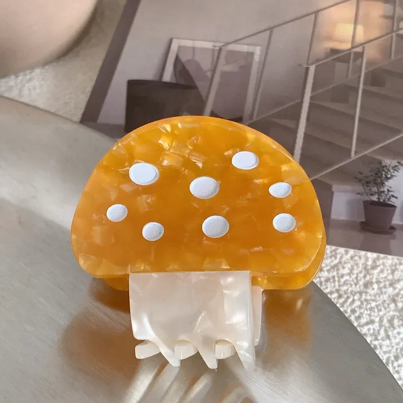 Mini Mushroom Claw Clip