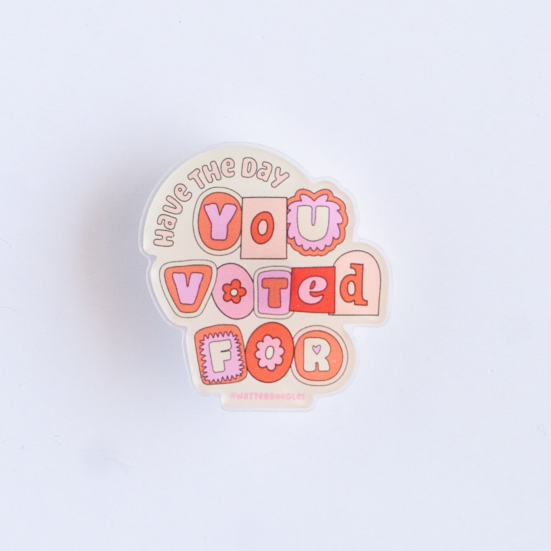 have the day you voted for lapel pin