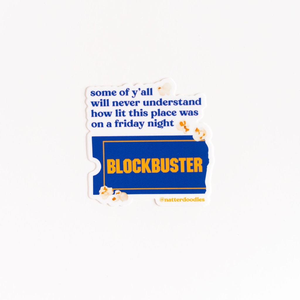 Blockbuster Video on a Friday Night Sticker