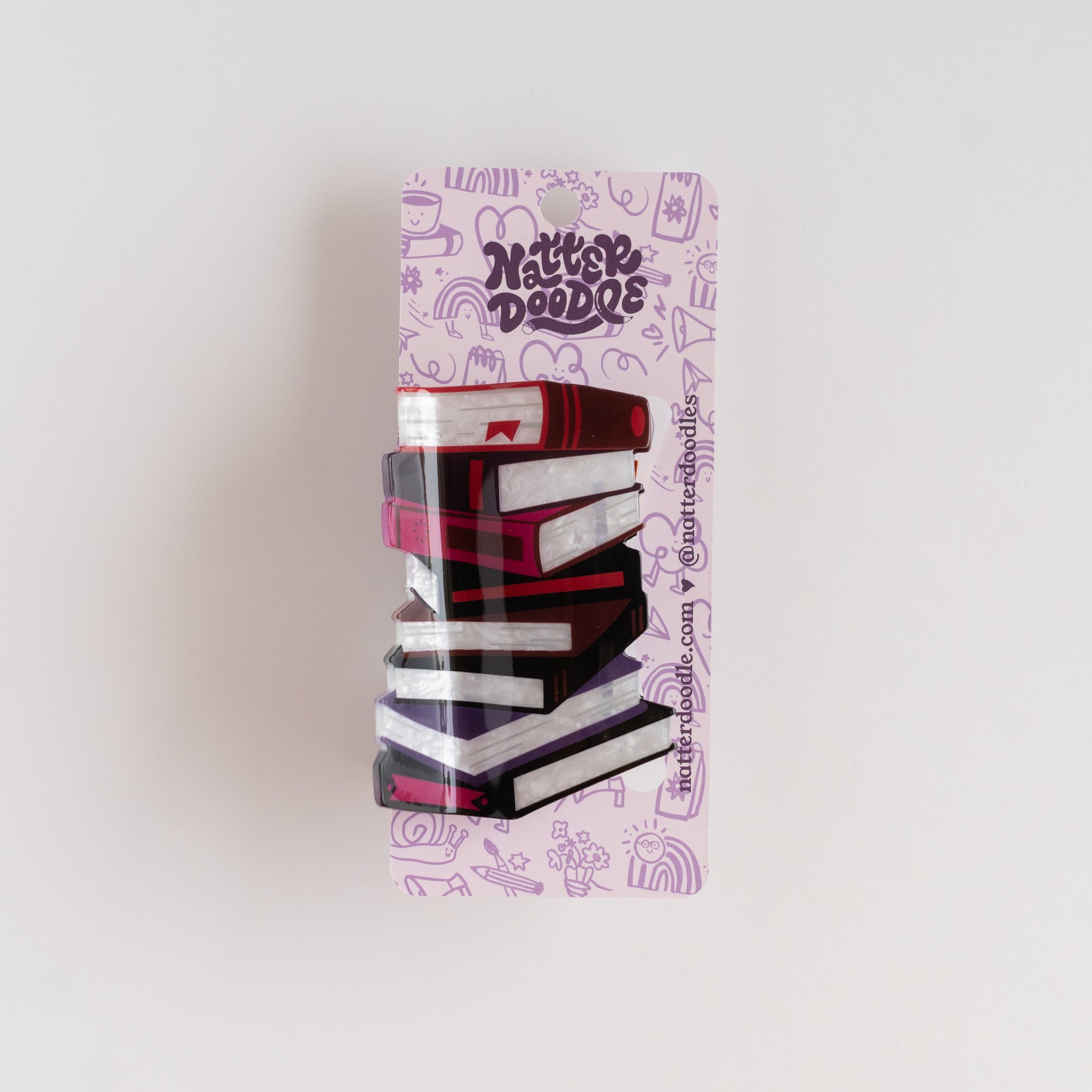 stack of books hair claw