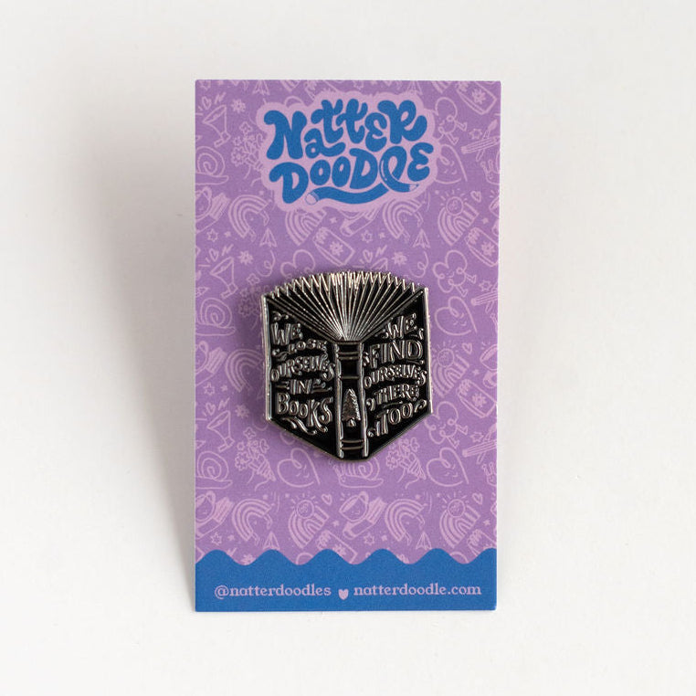book quote pin, reader gift, book lover pin, literary gift, reading accessory, librarian gift, writer gift, bookish enamel pin, bookworm gift