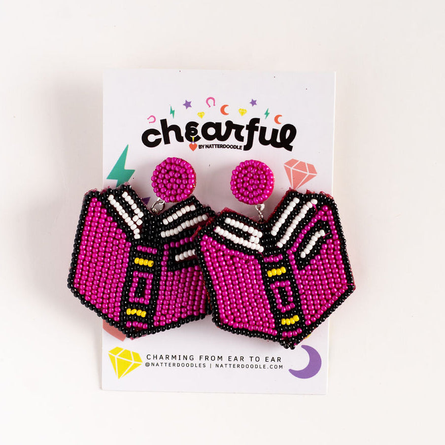 Booked & Beadsy Reading Earrings