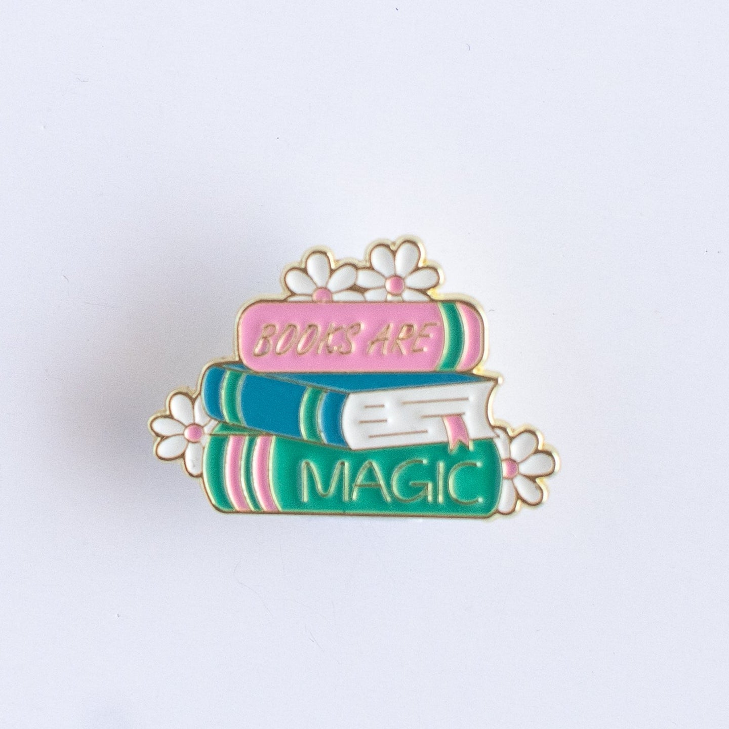 books are magic pin, reader gift, fantasy reader, booktok gift, reading accessory, enamel pin, literary gift