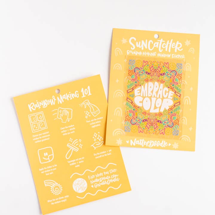 Embrace Color Rainbow Suncatcher for Maximalist Joy Spaces