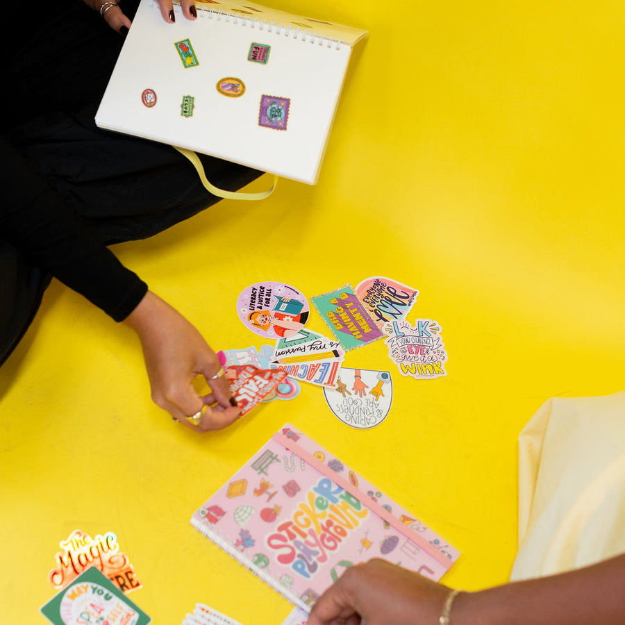 Literacy & Justice For All Sticker – Waterproof Vinyl Book Lover Reading Advocacy Sticker