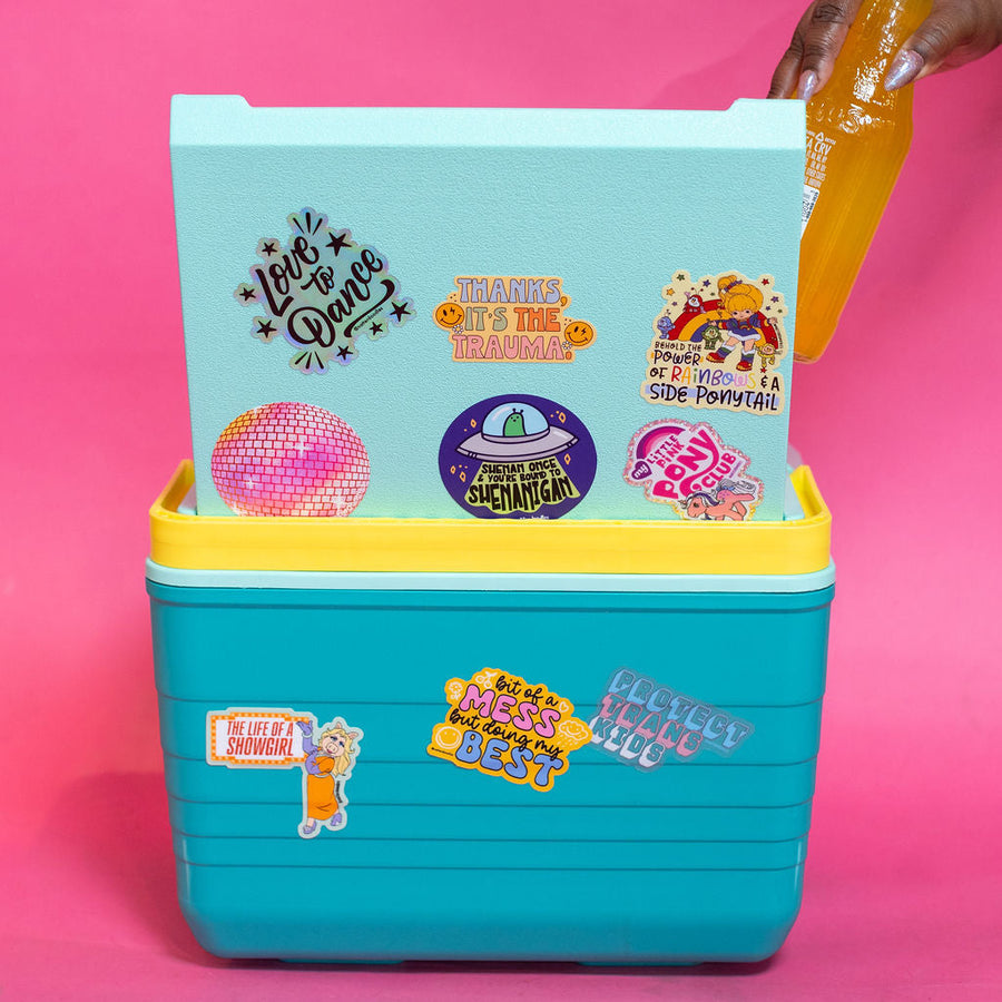 A Bit of A Mess But Doing My Best Yellow Vinyl Sticker for Laptops Water Bottles and Journals