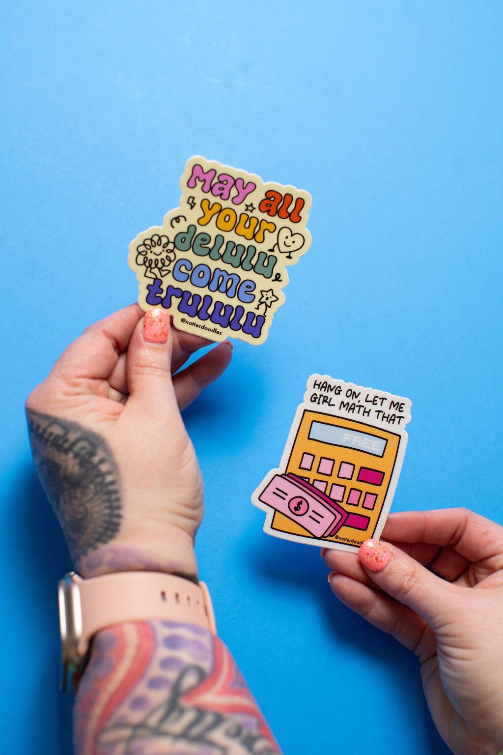 Hang On, Let Me Girl Math That Sticker