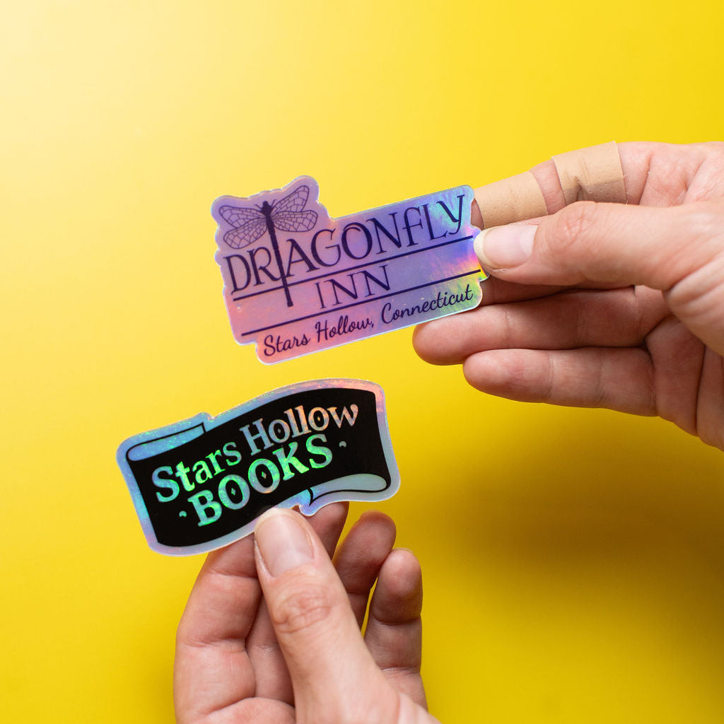 Dragonfly Inn Stars Hollow Holographic Sticker