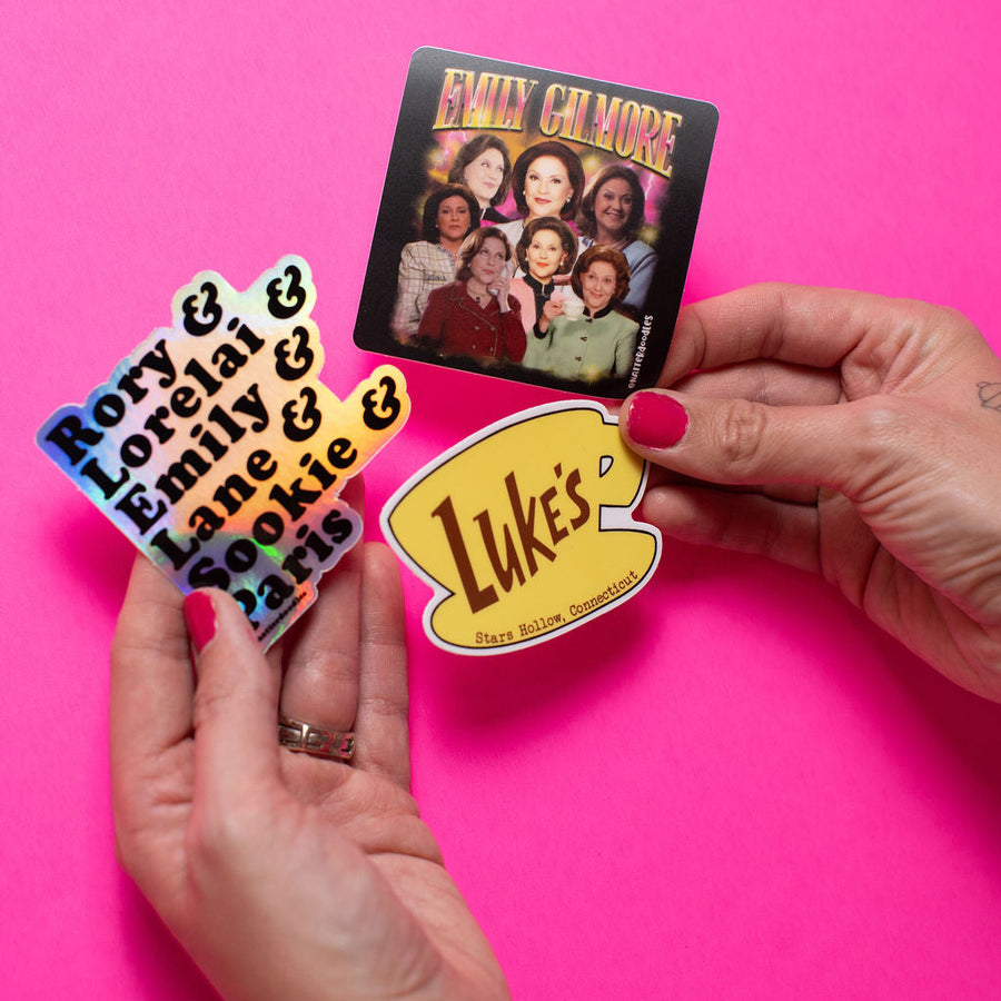 Luke’s Diner Gilmore Girls Waterproof Clear Sticker – Stars Hollow Coffee Lovers Gift