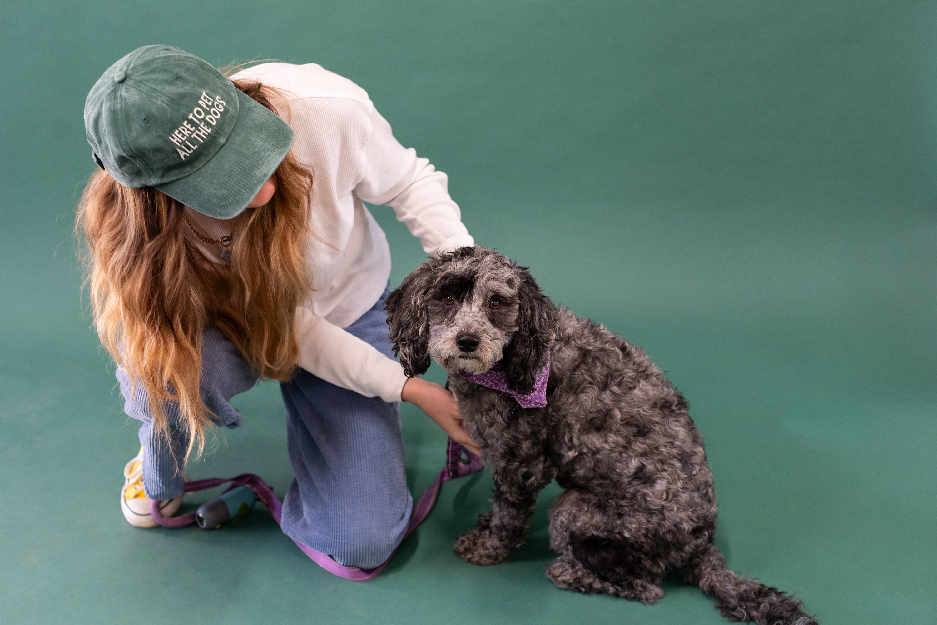 Here to Pet All the Dogs Dad Cap