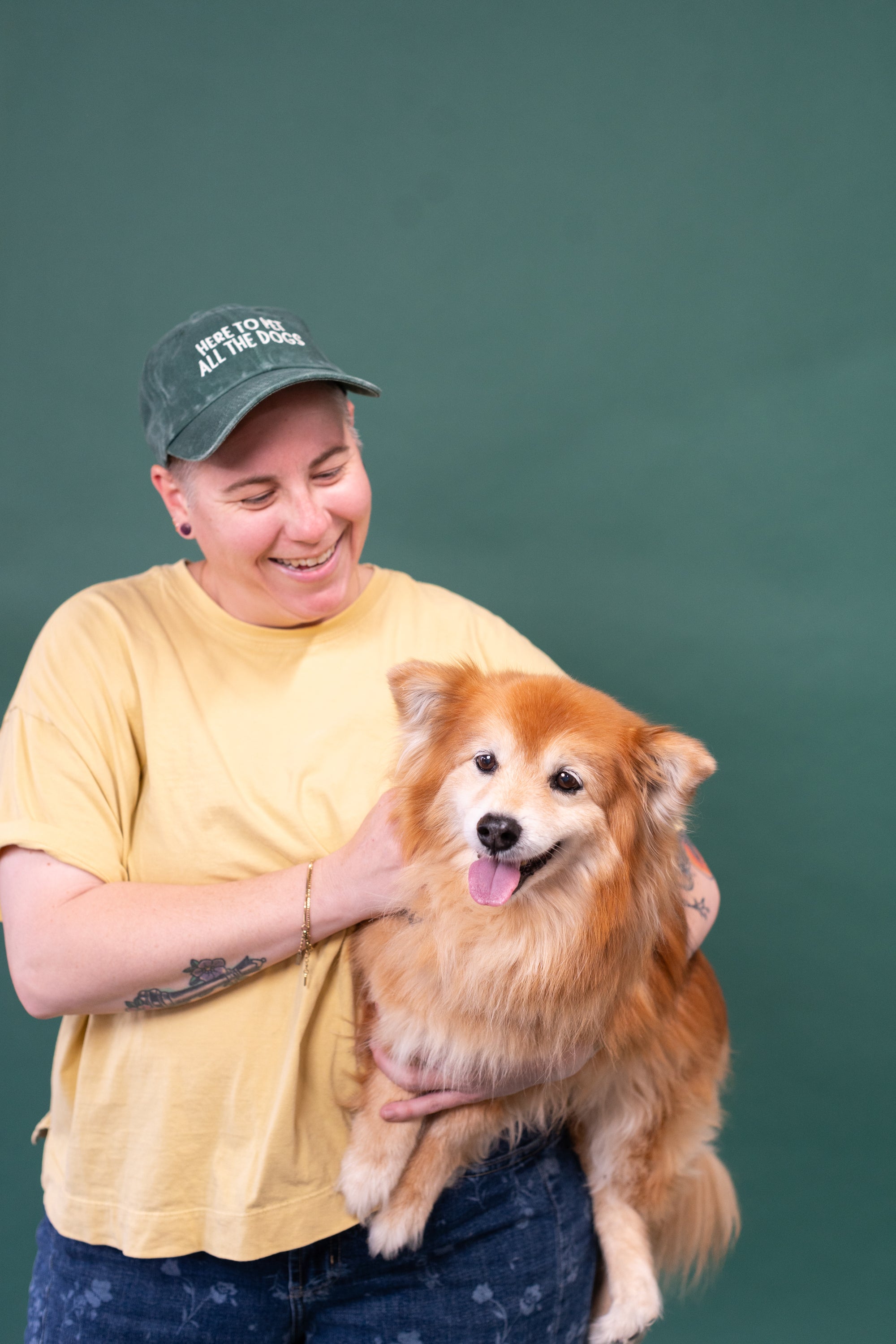 Here to Pet All the Dogs Dad Cap
