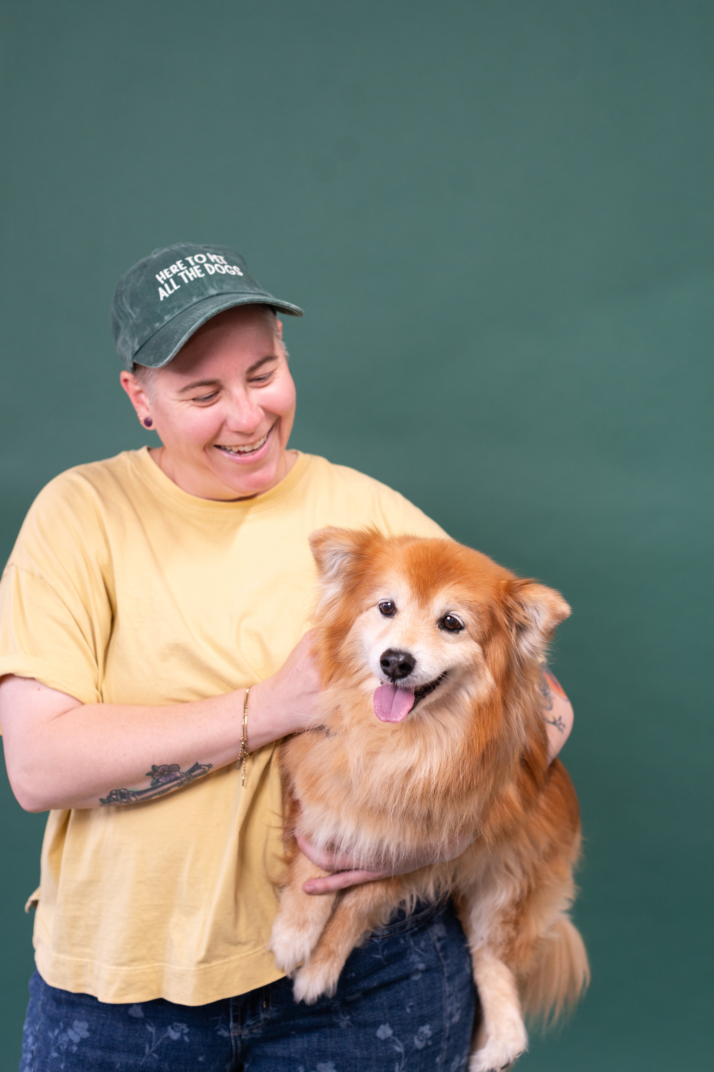Here to Pet All the Dogs Dad Cap