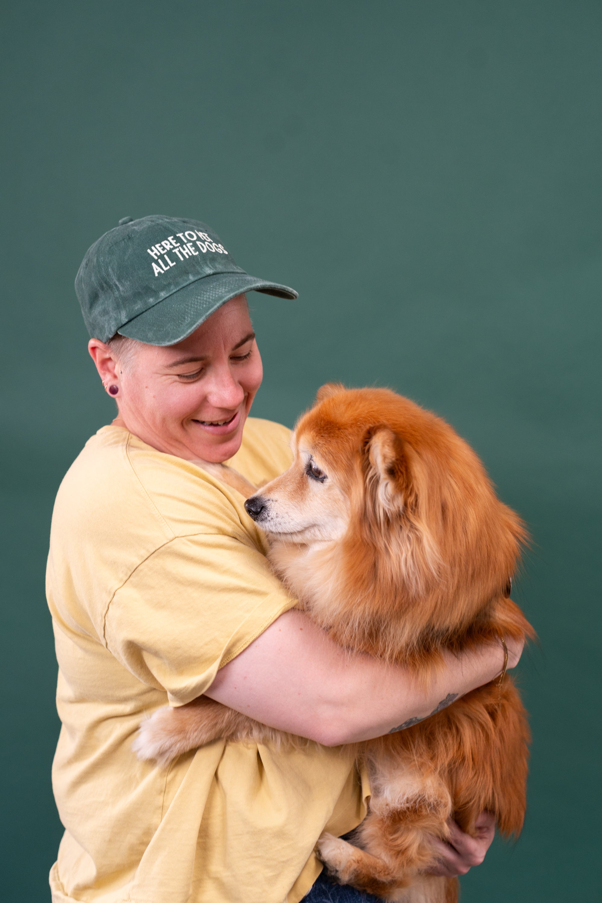 Here to Pet All the Dogs Dad Cap