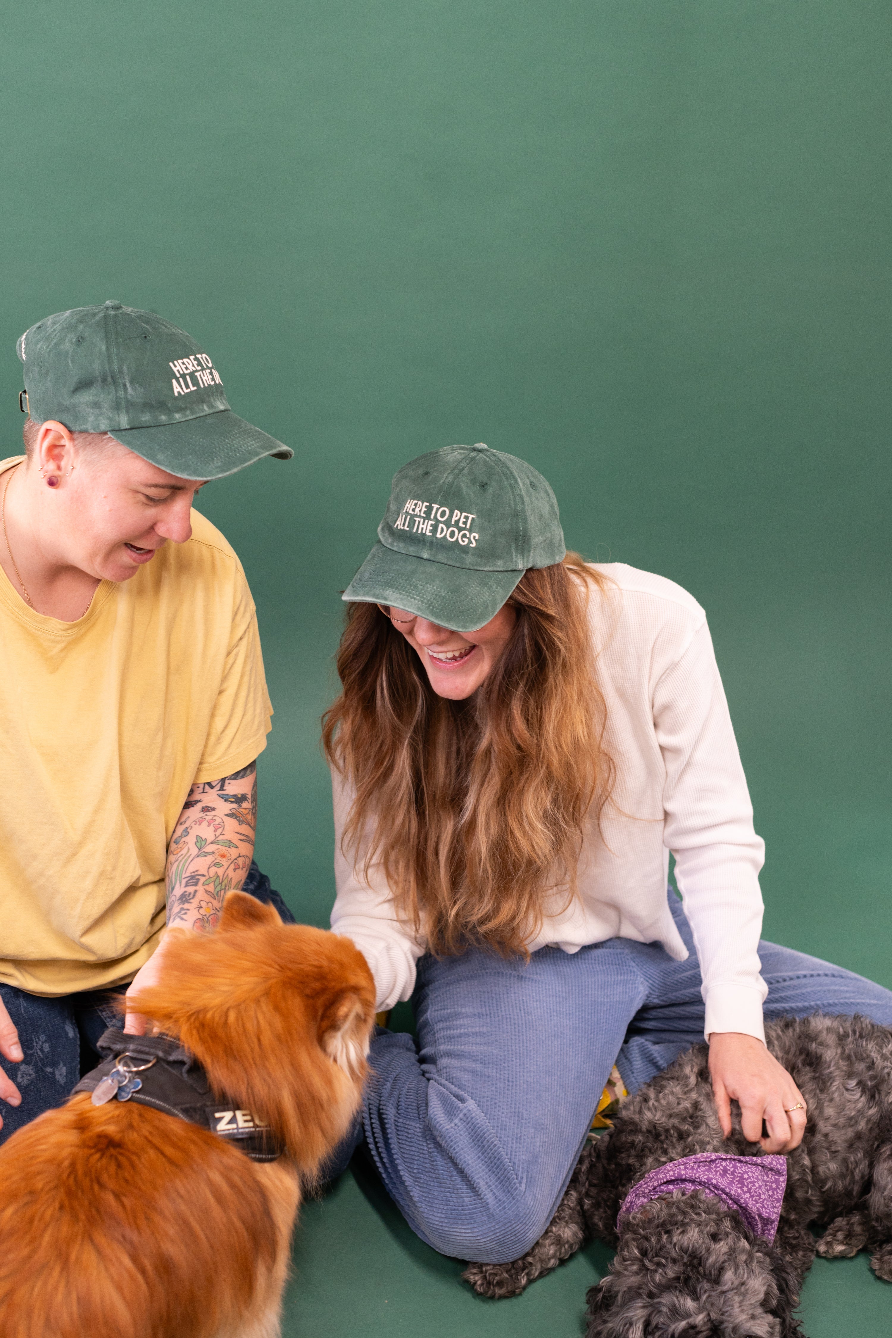 Here to Pet All the Dogs Dad Cap