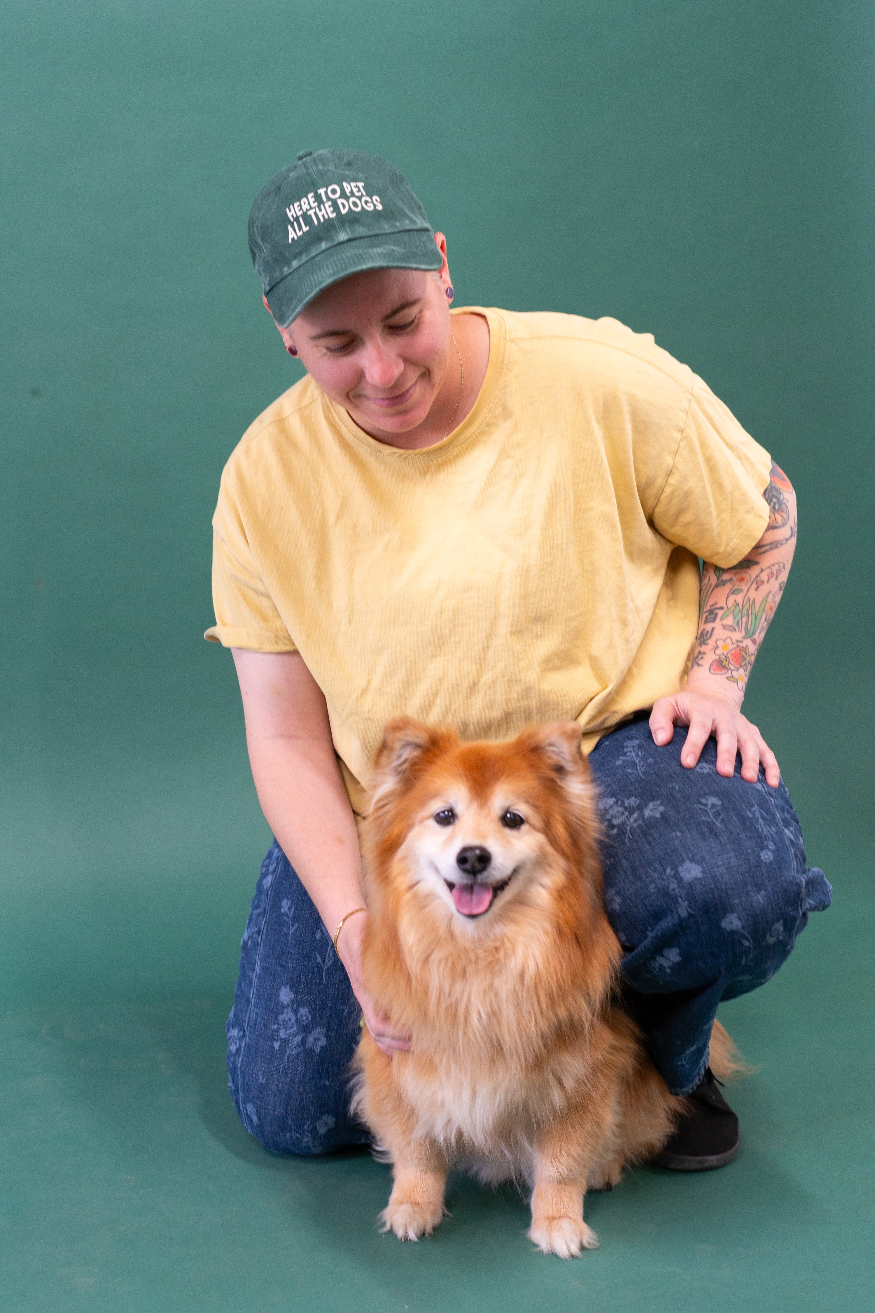Here to Pet All the Dogs Dad Cap