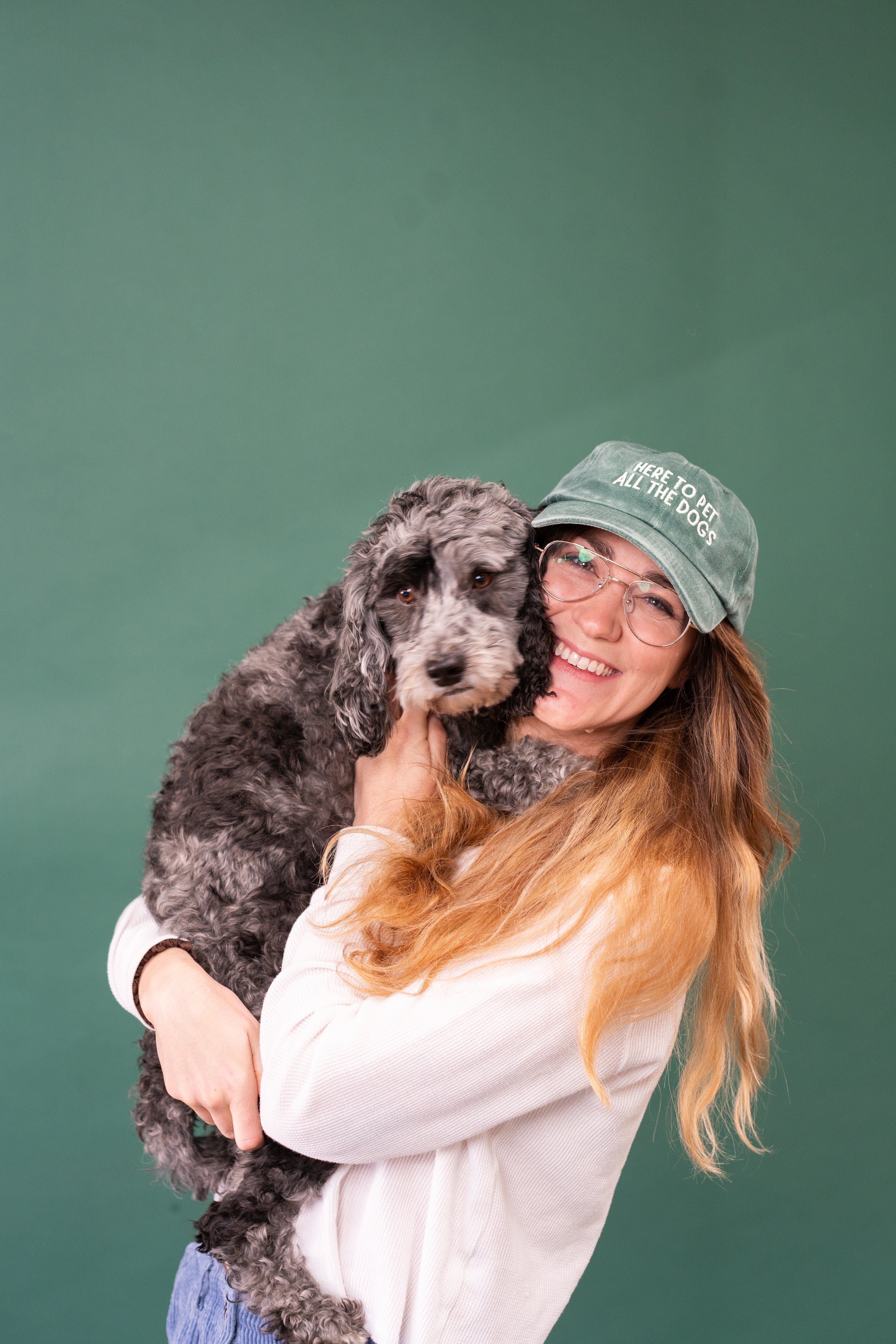 Here to Pet All the Dogs Dad Cap