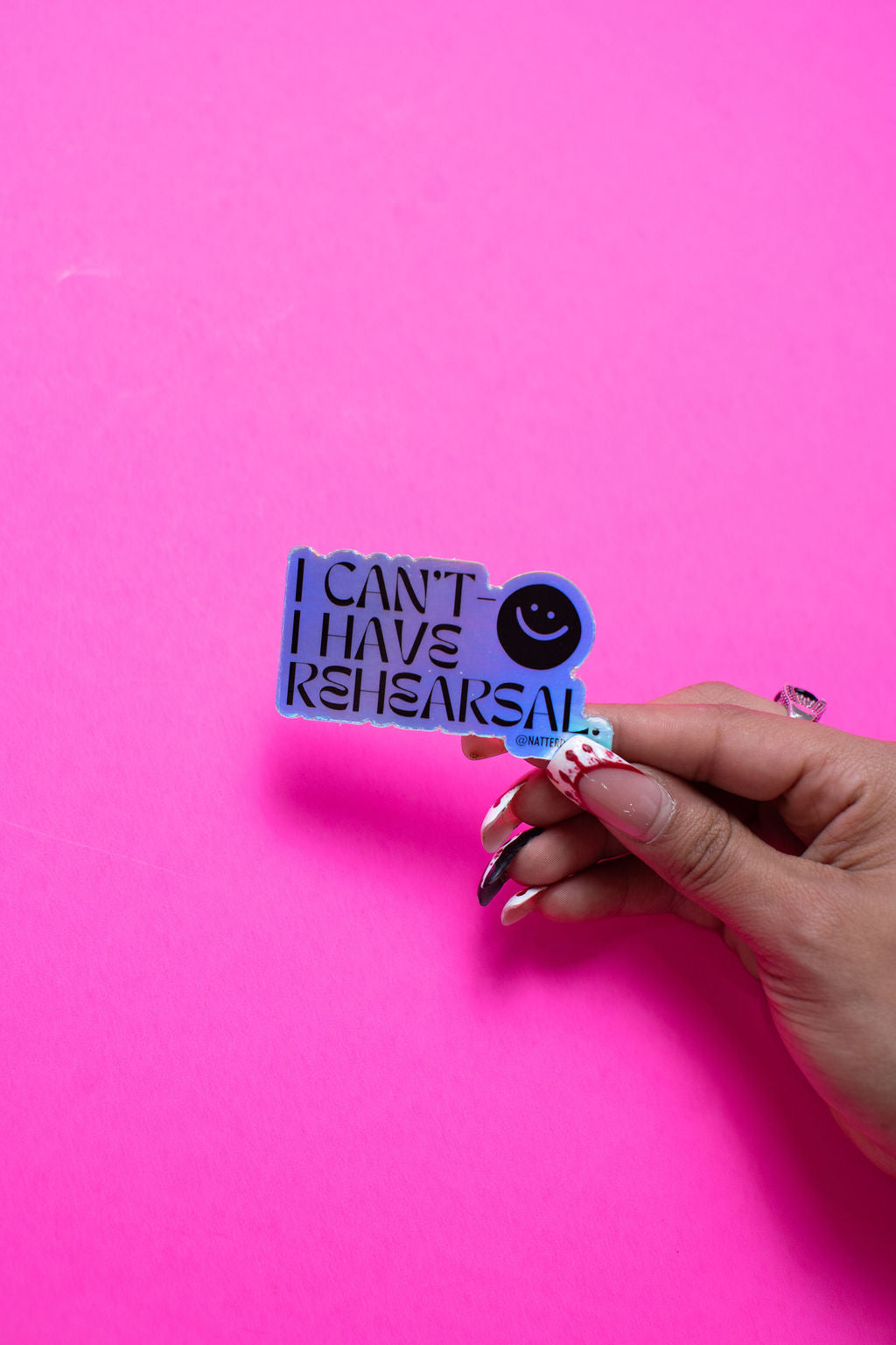 I Can’t I Have Rehearsal Sticker