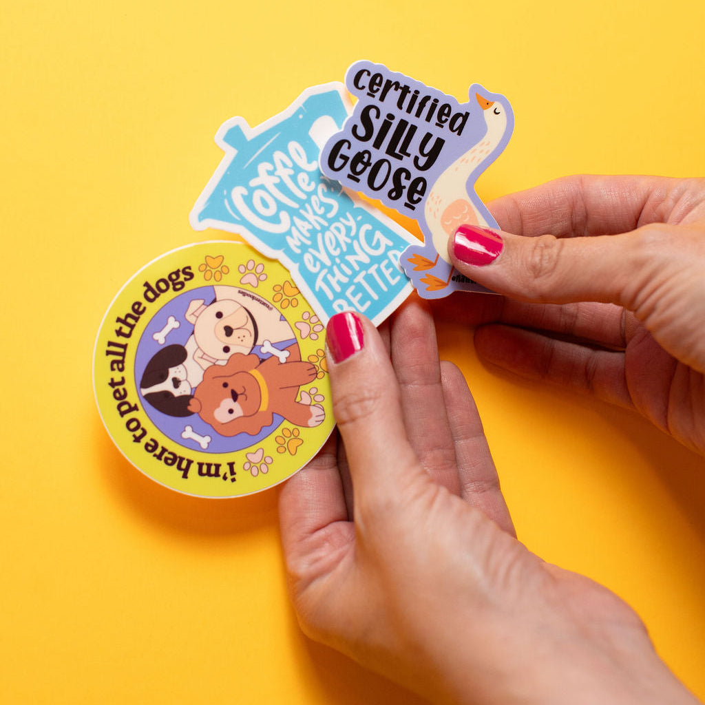 I'm Here to Pet All the Dogs Sticker