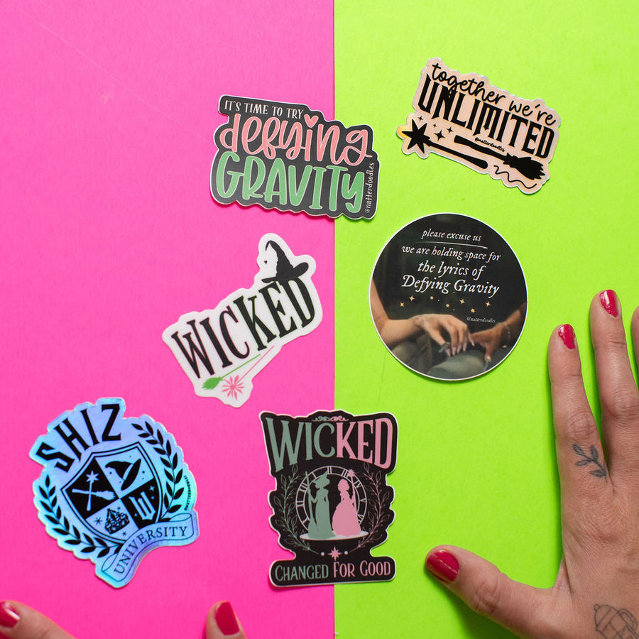Wicked Word Sticker – Broadway Musical Inspired Vinyl Decal