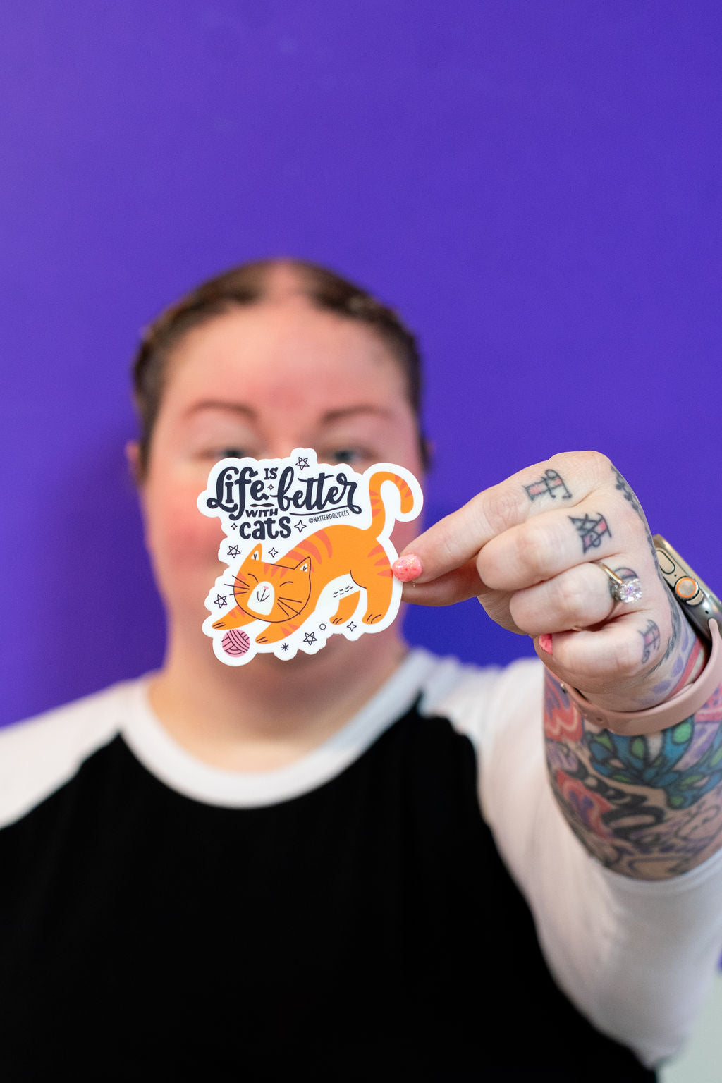 Life Is Better With Cats Sticker
