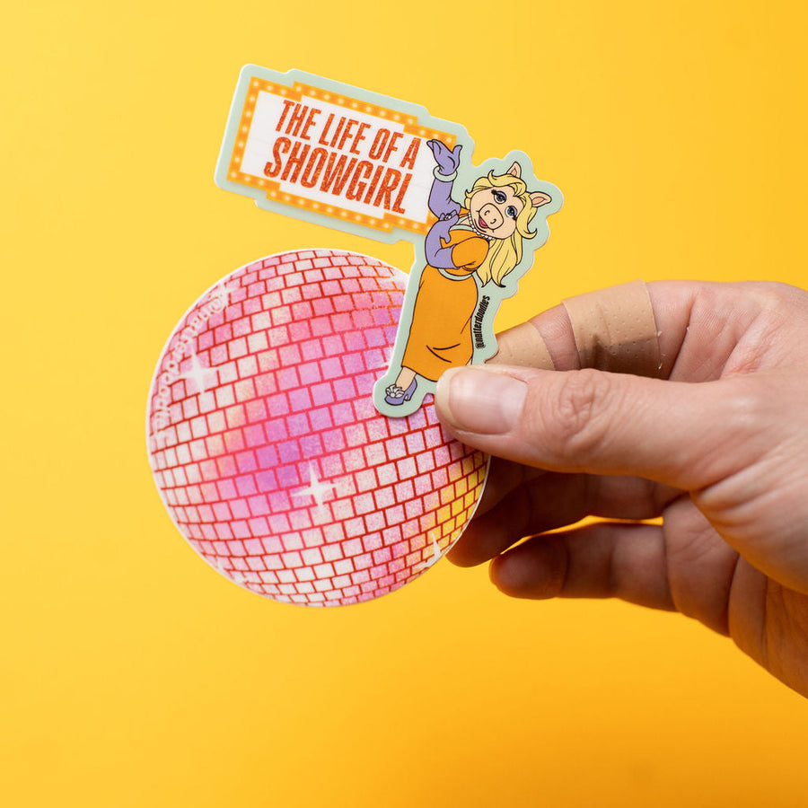 The Life of a Showgirl Miss Piggy Sticker – Waterproof Vinyl Diva Sticker for Laptops & Bottles