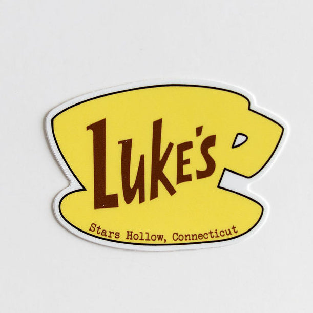 Luke’s Diner Gilmore Girls Waterproof Clear Sticker – Stars Hollow Coffee Lovers Gift
