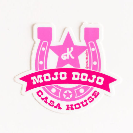 Ken's Mojo Dojo Casa House Sticker – Barbie Movie Inspired Pink Vinyl 3x3 Aesthetic