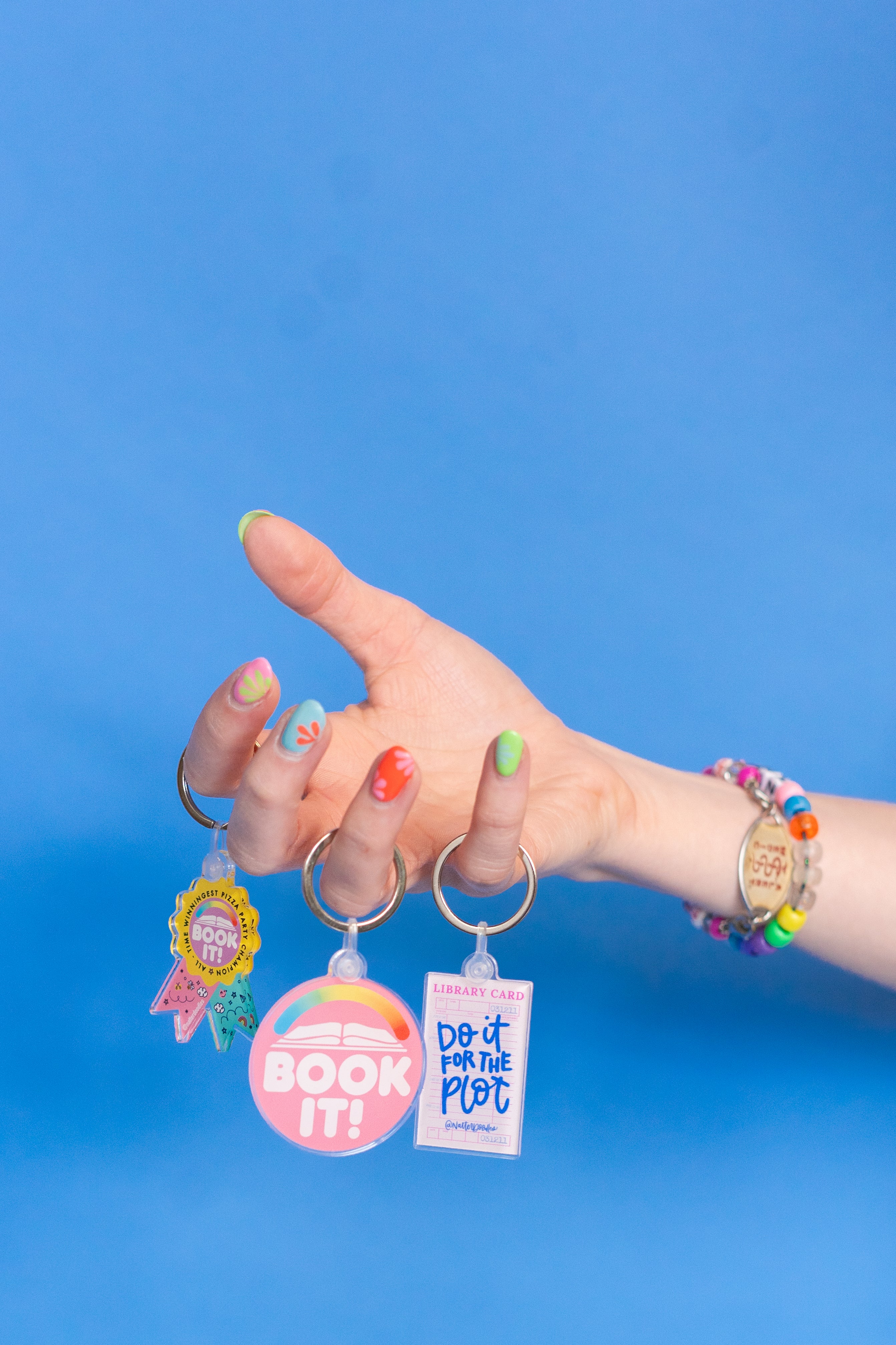 All-Time Winningest Pizza Party Champion Book It! Keychain