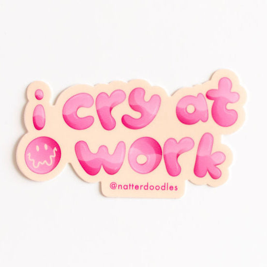 I Cry A Lot But I Am So Productive It’s An Art Holographic Taylor Swift Sticker