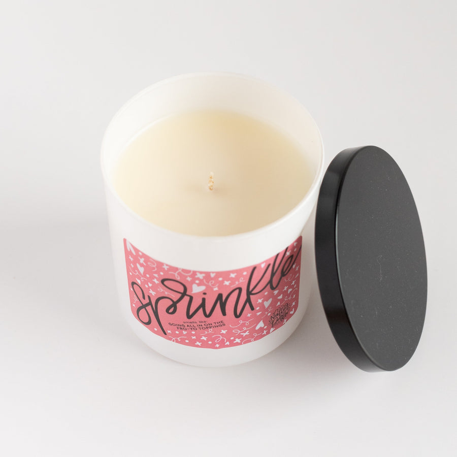 Sprinkle Candle – Tupelo Honey & Whipped Cream | 8oz Soy Candle | 60hr Burn