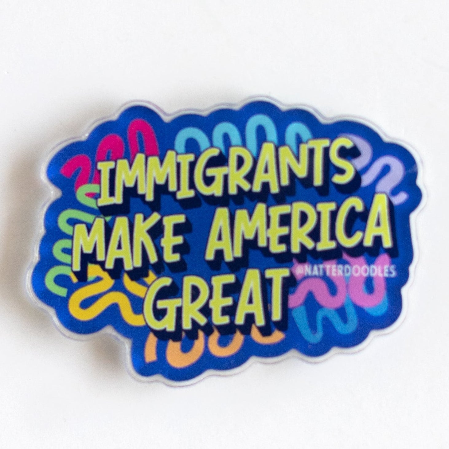 progressive magnet, political magnet, immigrant rights, social justice gift, equality magnet, activist gift, inclusive decor, human rights, kindness matters, community values