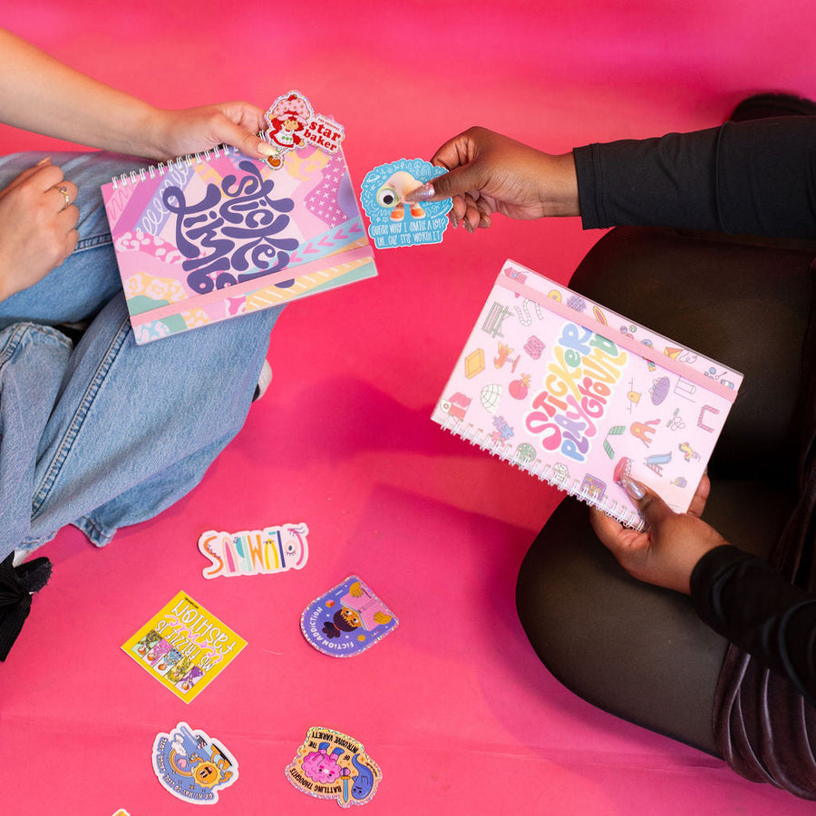 Fiction Addiction Glitter Sticker – Book Lover Vinyl Waterproof Reading Obsession Accessory