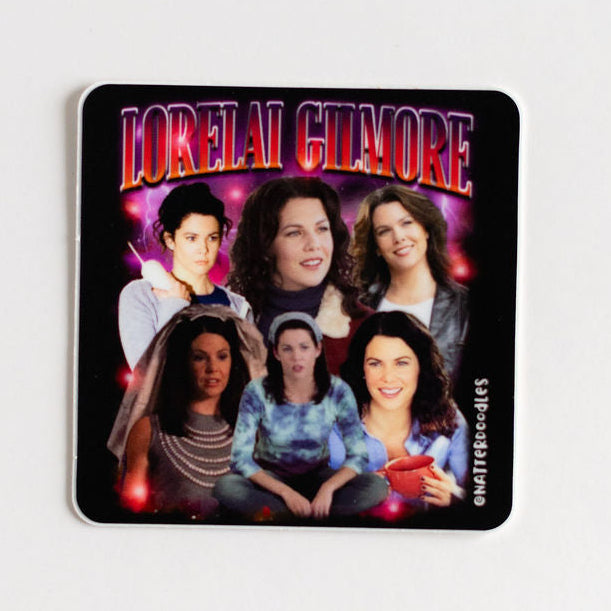 Lorelai Gilmore Girls Sticker – Waterproof Vinyl Decal for Coffee Lovers & Stars Hollow Fans