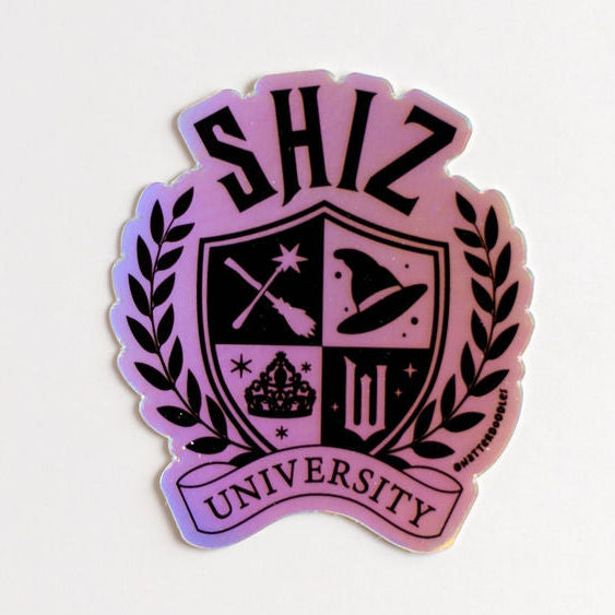 Shiz University Wicked Sticker | Holographic Vinyl Decal for Theatre Fans & Laptops