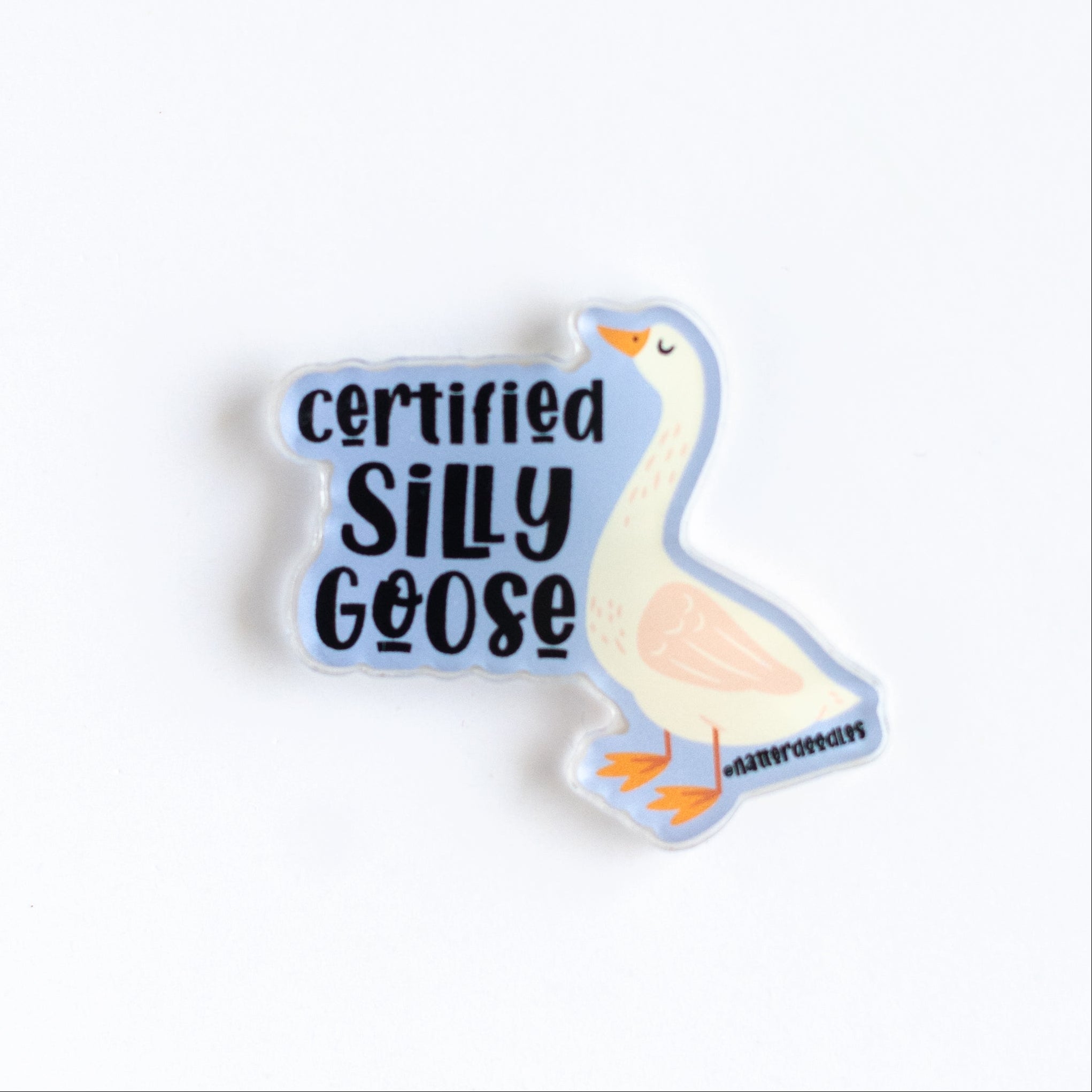 silly goose magnet, funny magnet, quirky gift, goose lover gift, humorous decor, funny office magnet, cute goose, whimsical gift, playful decor, 